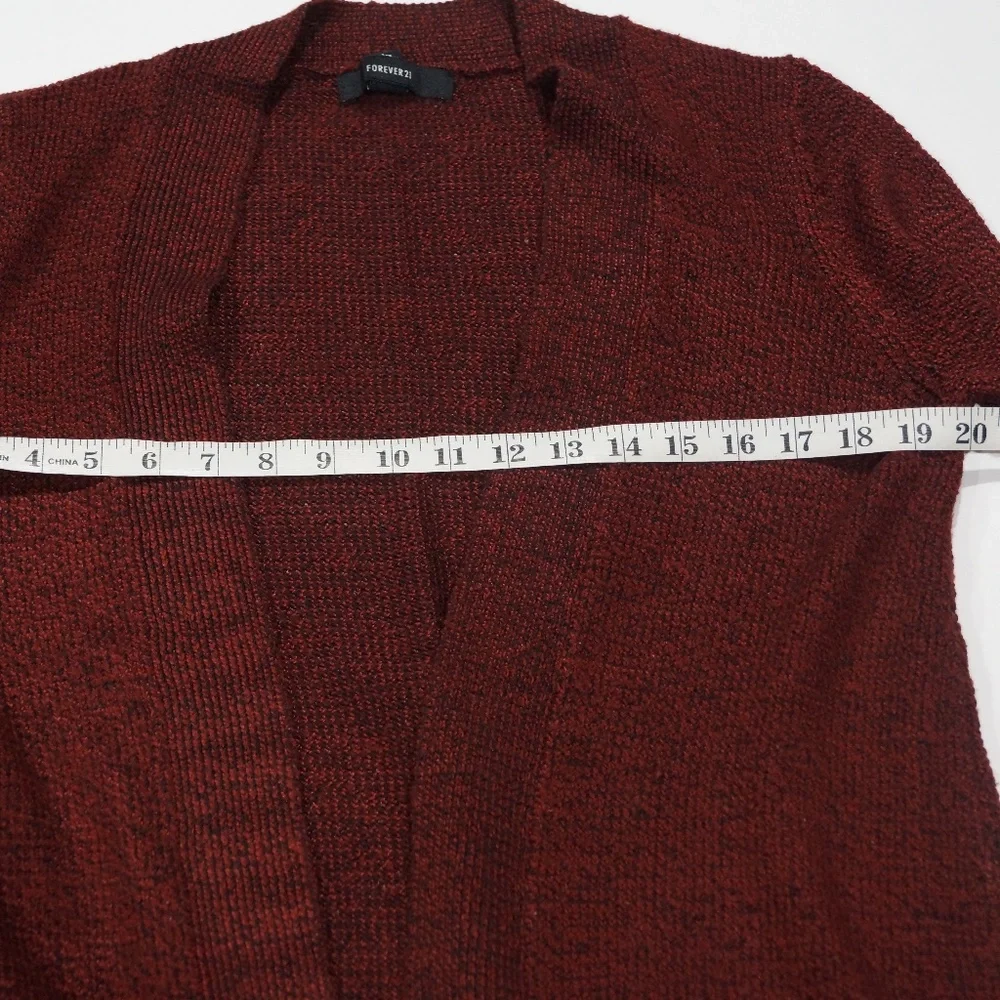Forever 21 Open Front Knit Stitch Cardigan -‎ Size L.